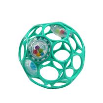 Brinquedo infantil Bright Starts Oball Easy-Garrasp Rattle Teal sem BPA