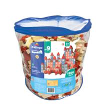 Brinquedo Infantil Brincando de Engenheiro Nº 9 Blocos de Montar 1000 Peças Xalingo - 67876