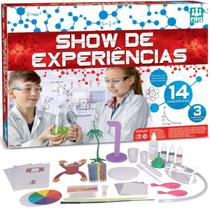 Brinquedo Infantil Brincar Cientista Show 14 Experiências