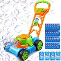 Brinquedo infantil Bubble Lawn Mower Sloosh com solução Bubble