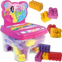 Brinquedo Infantil Cadeira Educativa Blocos 24 peças