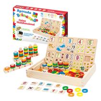 Brinquedo Infantil Caixa Atividades Educativo Número Animais