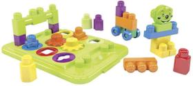 Brinquedo Infantil Caixa Educativa Dismat Blocos Montar 31pç