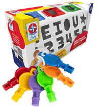 Brinquedo Infantil Caixa Encaixa Letras e Números Estrela Brinquedo Infantil Caixa Encaixa Letras e Números Estrela