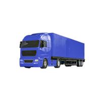 Brinquedo Infantil Caminhão Baú 67cm Diamond Truck Azul 1330 - Roma