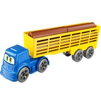 Brinquedo Infantil Caminhão Carreta Carga de Madeira