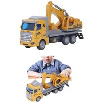 Brinquedo Infantil Caminhão Controle Remoto S/ Fio Escavador