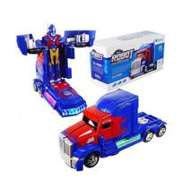 Brinquedo Infantil Caminhão Optimus Prime Transformers Robô