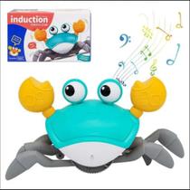 Brinquedo Infantil Caranguejo Fujão De Sensor Interativo Musical Anda Para os Dois Lados a Pilhas Brinquedo Infantil Caranguejo Fujão De Sensor Interativo Musical Anda Para os Dois Lados a Pilhas