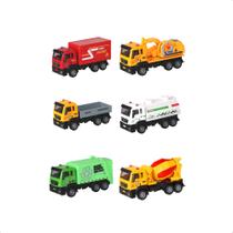 Brinquedo Infantil Carrinho de Brinquedo Coleção Profissões Super Trucks Unitário e Sortido Polibrinq - CAR613