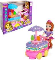 Brinquedo Infantil Carrinho De Sorvete Sofia Bate E Volta Música E Luz - Toy king