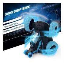 Brinquedo Infantil Carrinho Gira 360 Graus Com Som E Luz(Azul)