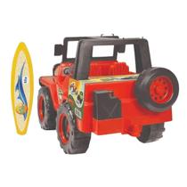 Brinquedo Infantil Carrinho Jipe Vermelho com Prancha Brinquedo Infantil Carrinho Jipe Vermelho com Prancha
