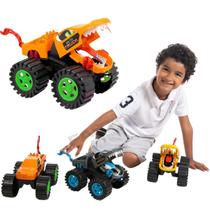 Brinquedo Infantil Carrinho Monster Track Presente Menino Criança 3 4 anos Caminhão Monstro