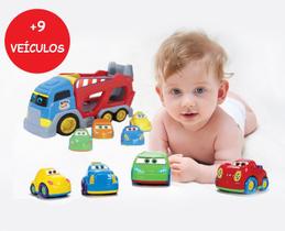 Brinquedo Infantil Carrinhos Baby Car e Cargo Colorido Carro