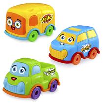Brinquedo Infantil Carrinhos Coloridos Car Toons Sortidos 3 Unidades