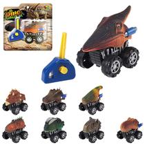 Brinquedo Infantil Carro Carrinho Animal Dinossauro Com Lançador Super Velocidade - Art Brink