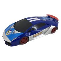 Brinquedo Infantil Carro Carrinho Roda Livre Sonic Blue Bullet Candide - 3454