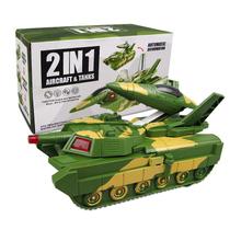 Brinquedo Infantil Carro Transformers 2-em-1 Tank Avião