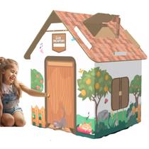 Brinquedo Infantil Casa Encantada Papelão Decorada Presente Criança Menino Menina 3 4 anos Decoração Brinquedo Infantil Casa Encantada Papelão Decorada Presente Criança Menino Menina 3 4 anos Decoração