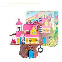 Brinquedo Infantil Casa Na Árvore 3901 Xplast Com Bonequinhos - HOMEPLAY