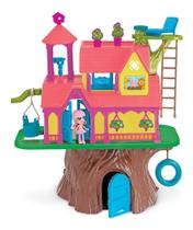 Brinquedo Infantil Casa Na Floresta + Árvore 20 Acessórios - Playduo