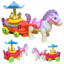 Brinquedo Infantil Cavalo e Carrossel Musical Brinquedo Infantil Cavalo e Carrossel Musical