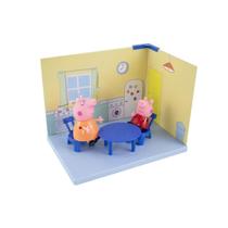 Brinquedo Infantil Cenários Da Peppa Pig Com Bonecos Dos Pigs