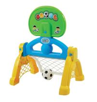 Brinquedo Infantil Centro Esportivo 2 em 1 Basquete e Futebol Maral