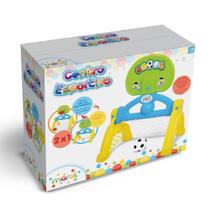 Brinquedo Infantil Centro Esportivo 2x1 Basquete Futebol Top