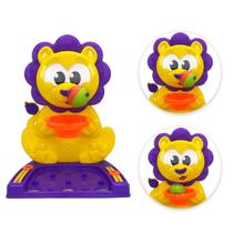 Brinquedo Infantil Cesta de Basquete de Leão Com Bolinha e Marcador de Pontos
