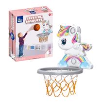 Brinquedo Infantil Cesta de Basquete Unicórnio Fenix - BBA-487U