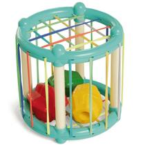 Brinquedo Infantil Cilindro Elastico Desafio a Fio Tateti 0630 Verde Agua