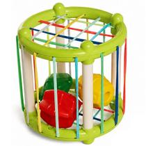 Brinquedo Infantil Cilindro Elastico Desafio a Fio Tateti 0630 Verde