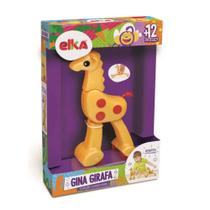 Brinquedo Infantil Coleção Core Core Gina Girafa 22cm Amarela com Bolinhas Vermelha em Plástico Elka Brinquedos - 286 Brinquedo Infantil Coleção Core Core Gina Girafa 22cm Amarela com Bolinhas Vermelha em Plástico Elka Brinquedos - 286