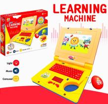 Brinquedo Infantil Computador Laptop Educativo Notebook Eletrônico Com Som e Luzes - Fun Game