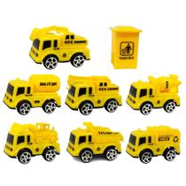 Brinquedo Infantil Conjunto de Mini Caminhões Fricção