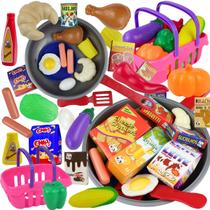 Brinquedo Infantil Conjunto Frigideira Chef Legumefruta 25pç
