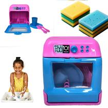 Brinquedo Infantil Cozinha Menina Lava Louças C/ Acessórios