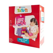 Brinquedo Infantil Cozinha Mini Chef Rosa Com Água Tateti