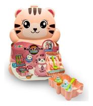 Brinquedo Infantil Criança Kit Cozinha Fofo Maleta Menina