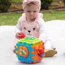 Brinquedo Infantil Cubo Didático Com Som Smart Cube Maral