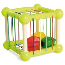 Brinquedo Infantil Cubo Elastico Desafio a Fio Tateti 0871 Verde