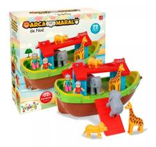 Brinquedo Infantil Didático Barco Arca De Noé 22 Peças Maral 2118