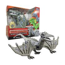 Brinquedo Infantil Dinossauro Pterossauro Velociraptor com Bateria USB e Controle Zippy Toys - RB2388 Brinquedo Infantil Dinossauro Pterossauro Velociraptor com Bateria USB e Controle Zippy Toys - RB2388