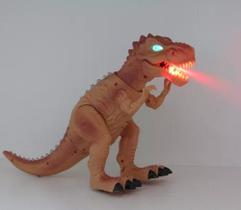 Brinquedo Infantil Dinossauro Solta Fumaça Com Luz E Som