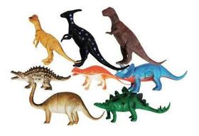 Brinquedo Infantil Dinossauros Emborrachados Com 10 Peças Art Brink Brinquedo Infantil Dinossauros Emborrachados Com 10 Peças Art Brink