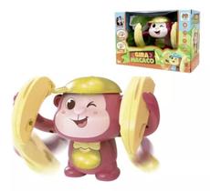 Brinquedo Infantil Divertdo Gira Macaco Luz E Som Musical - DM Toys