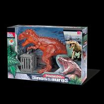 Brinquedo Infantil Dominio dos Dinossauros Com Gaiola T-rex - Orange Toys