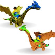 Brinquedo Infantil Dragão Colorido Asas com Boneco com Luzes Música e Movimento Dinossauro Incrivel Brinquedo Infantil Dragão Colorido Asas com Boneco com Luzes Música e Movimento Dinossauro Incrivel